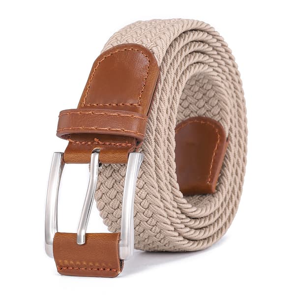 110cm Spänne Stretch Flätad Elastisk (Beige)