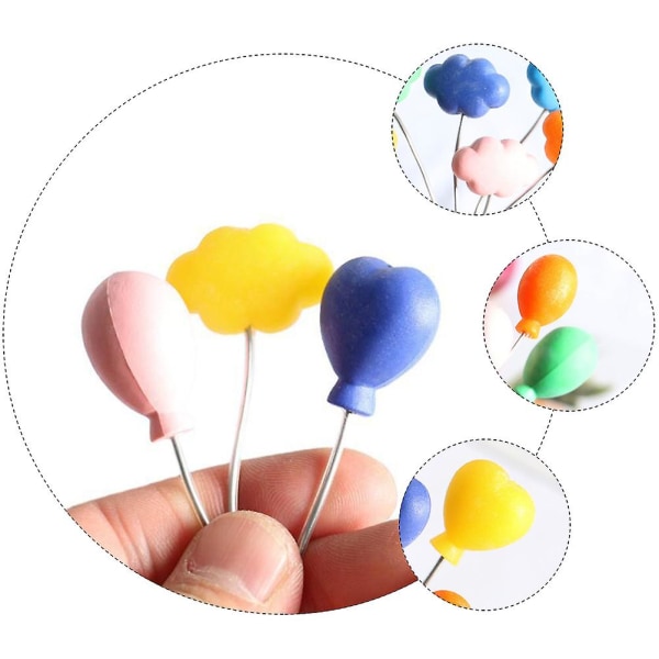 30 stk Mini Farvede Balloner Mikrolandskab Skyde rekvisitter Mini Hus Ornamenter Tilfældig Farve Stil 11.6