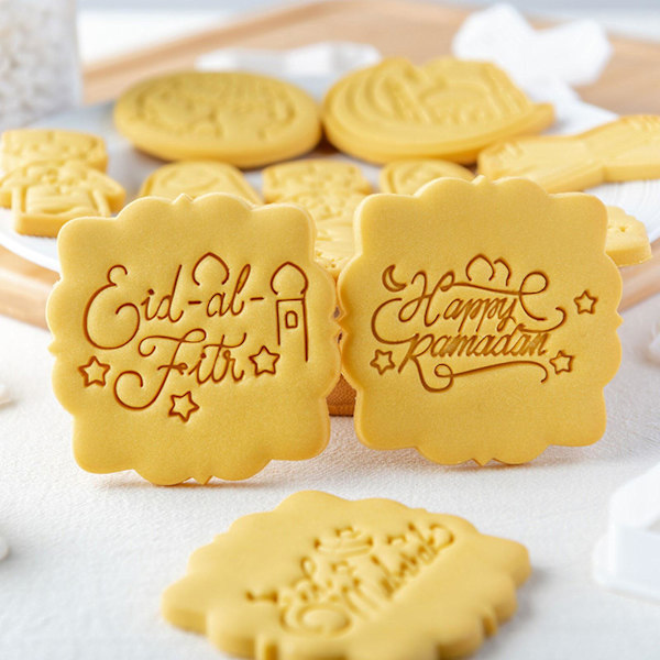 Kageformensæt til Bagning af Cookies - Gave til DIY Bagelskere - Plastmateriale - Stil 2