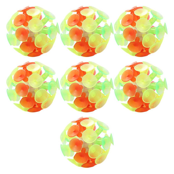 7 stk. Børns Sportslegetøj Hoppebolde Lysende Legetøj Interaktivt Legetøj Festgave Posefyld Børnefest Colorful 6X6CM