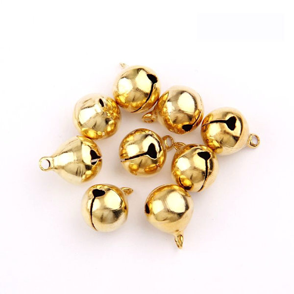 Liten Metallklocka Jul Klocka DIY Pärlor Dekoration Tillbehör-14mm