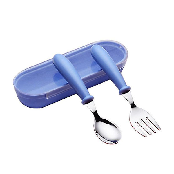 Tools Tools Collective Set Collective Set Vauvan Moottori Ruostumaton Teräs Kokeile Nyt Piirretty Lasten Ruoka Hoitaja Haarukka (2kpl, Sininen)