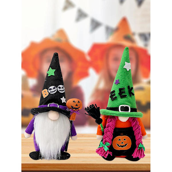 Halloween-nisse Håndlaget Gresskar Koster Sverige Tomte Skandinavisk Nisse Høst