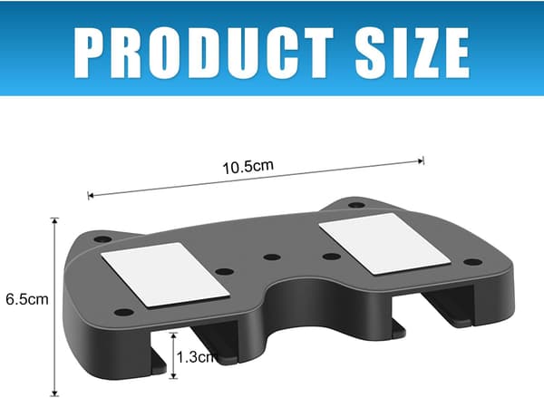 Game Controller Holder, Wall Mount/Controller Stand, 2-pack, Hanging Handle Organizer Accessories for Xbox Series X, Switch, Universal Controller, Black
