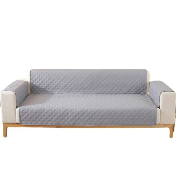 Easy-Going Vendbar Sofa Betræk til 3-Sæders Sofa med Skumstænger Elastiske Stropper til Kæledyr Kat (Sofa, Lysegrå/Lysegrå)