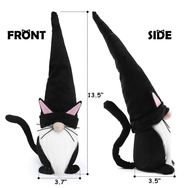 Black Cat Gnome Halloween Decorations Home Decor Gift