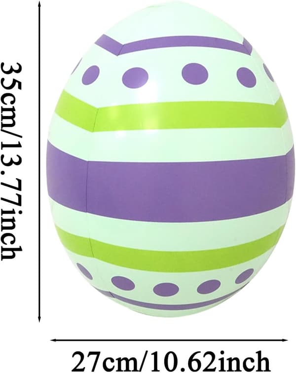 Inflatable Easter Eggs 6-pack - Large Outdoor Decorations for Easter Party, Garden, Patio and Home Use