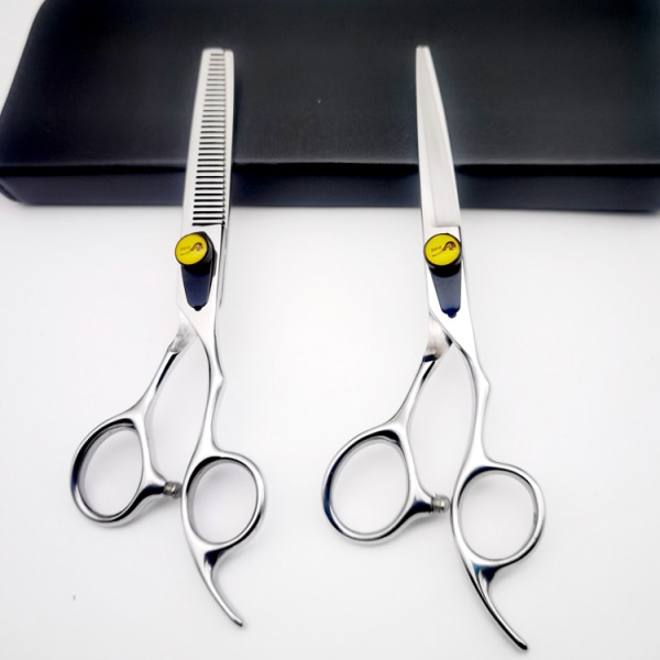 Profesjonell hårsaks - Hårklippingssaks Profesjonell - Barbersaks med barberkniv for menn og kvinner - Premium saks for hårklipp for S