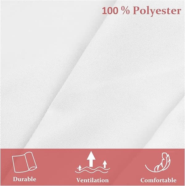 Forkle i Plus Size, Vanntett Polyester Med 2 Lommer Og Justerbar Halsstropp, Unisex For Matlaging Grilling Baking Arbeid, Hvit 35x38 Tommer