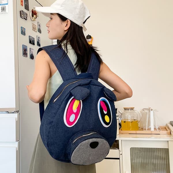 Dropout Bear Cowboy Shoulder Bag Large Capacity Cartoon Casual Backpack