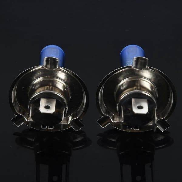 2 stk H4 100W 6000K Hvit Xenon HID Halogen frontlyspærer bilpære
