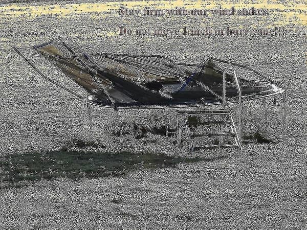 Trampolinefester Kraftige Teltplugger, Galvaniserte U-ankere, 8 stk