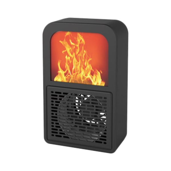 Hjem Mini Desktop Heater Rask Oppvarming Simulering Peis Flamme Heater Kontor Hjem