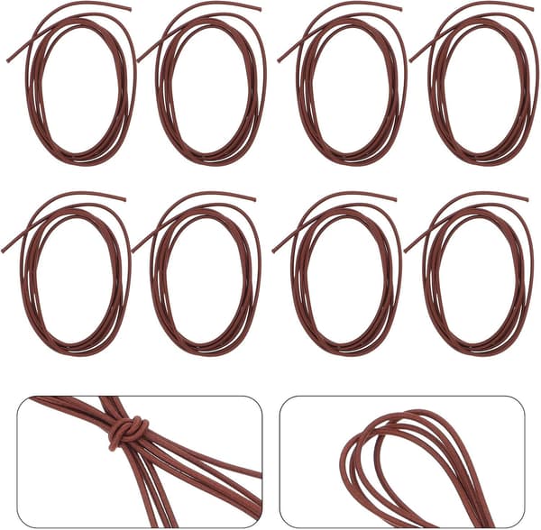 15 Pieces Elastic Cord for Notebook, Diary, Planner, Bookmark, Scrapbooking, Book Binding