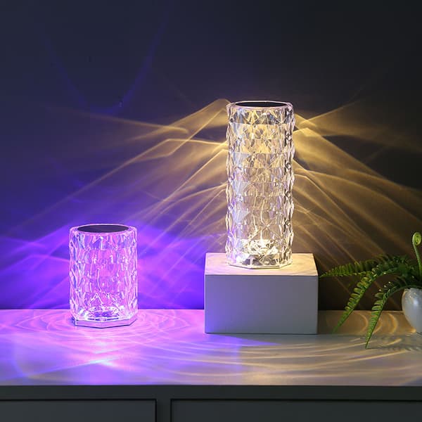 LED touch vanndråpe rosa lampe soverom bordlampe rosa atmosfære