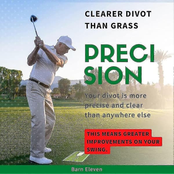 Golfputtemåtte, viser tydeligt træfmærker, bærbare måtter til putting i haven (BT)