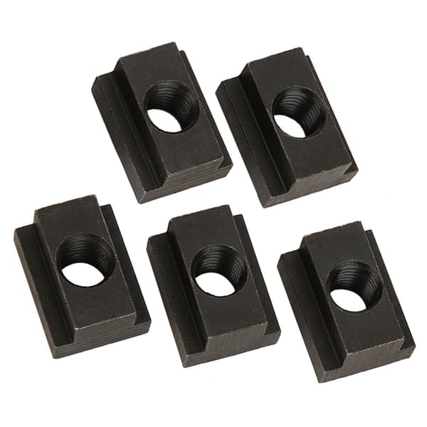 T-slot nut with black oxide finish, M12 thread, 5-pack