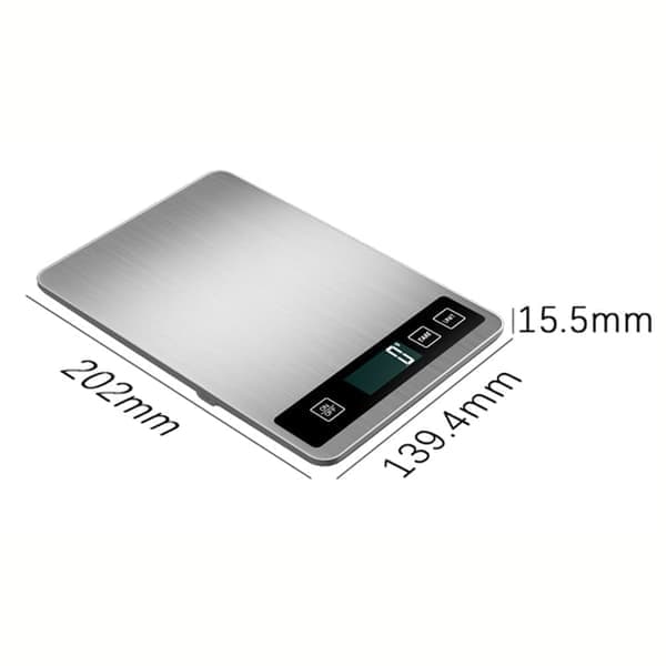 Digital Kitchen Scale 1g–15kg – High Precision Electronic Sensor Scale & Tare Function Food Scale (Battery not included)