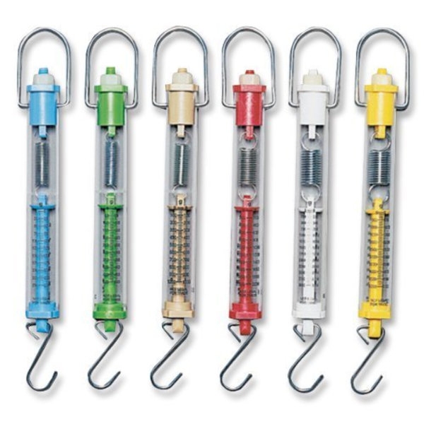 Set med 6 färgglada slumpmässiga laboratorieinstrument, undervisningsinstrument och experimentell utrustning
