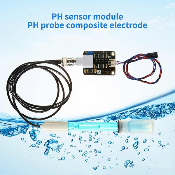 PH Sensor Module Accurate Fast Response PH Value Monitoring Board Electrode Probe for Arduinos