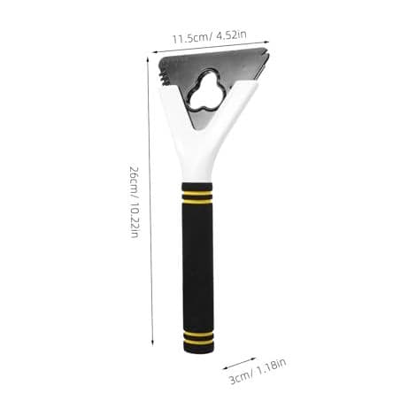 Car Ice Scraper, Portable ABS EVA De-icer, Winter Windshield and Window, Comfortable Grip, Lightweight and Compact