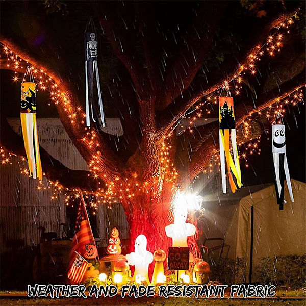 Kurpitsa-Luuranko Pelottava Tuulisoppi Ripustus Halloween-Koriste Ulkokurpitsa