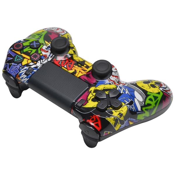 Trådløs controller kompatibel med PS4/Slim/Pro med dobbel vibration/6-akset bevægelsessensor/lydfunktion-FM-