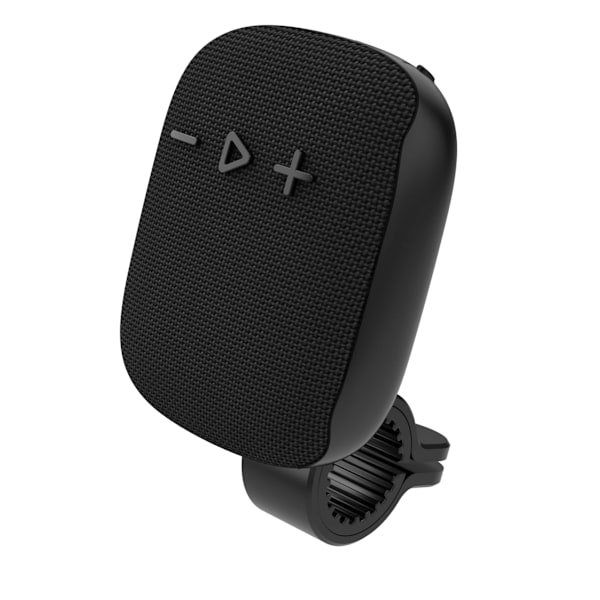 Bluetooth-ohjaustangon kaiutin, FM-langaton vedenkestävä kannettava pyöräkaiutin pyöräilyyn, vaellukseen ja leirintään, musta