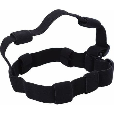 Headlamp Headband, Headlight Strap, Comfortable Adjustable Nylon Headband for Camping, Hiking, Cycling, Climbing - Black