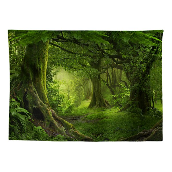 Grön Livets Träd Gobeläng Tapestries Spirituell Gobeläng Estetisk Väggbonad för Heminredning Sovrum Vardagsrum Sovsal Dekor