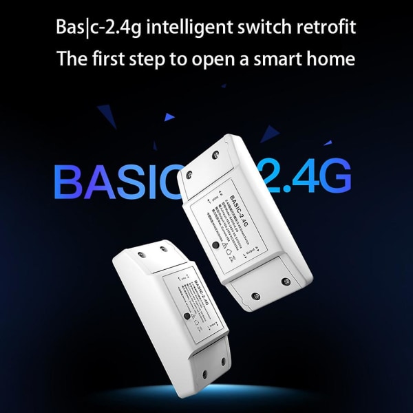 Bluetooth 2,4 g modifierade delar kan styras av mobilapp och fjärrvit White