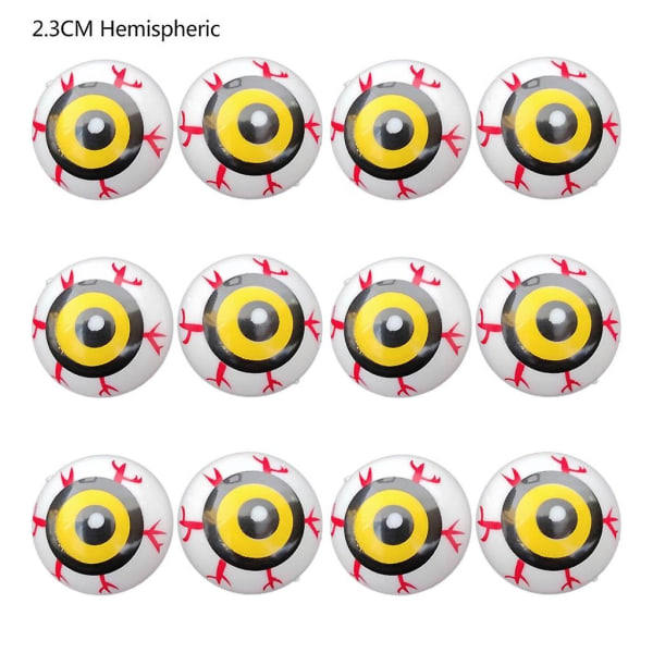 12pcs Bouncy Balls Halloween Theme Design Bouncy Balls for Kids Girls BoysSBlack yellow