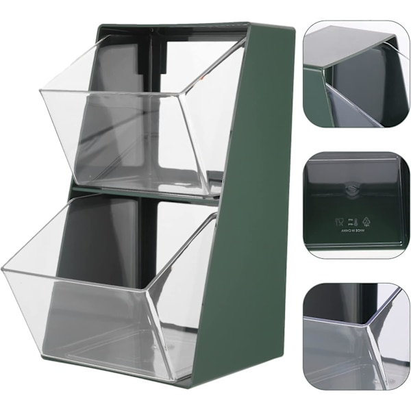 Teposeholder Teposeholder Teposeholder Kaffepose Oppbevaringsbeholder Drikk Pods Sukkerpakker Tepose Hylle For Skap Benkeplate (1 stk)