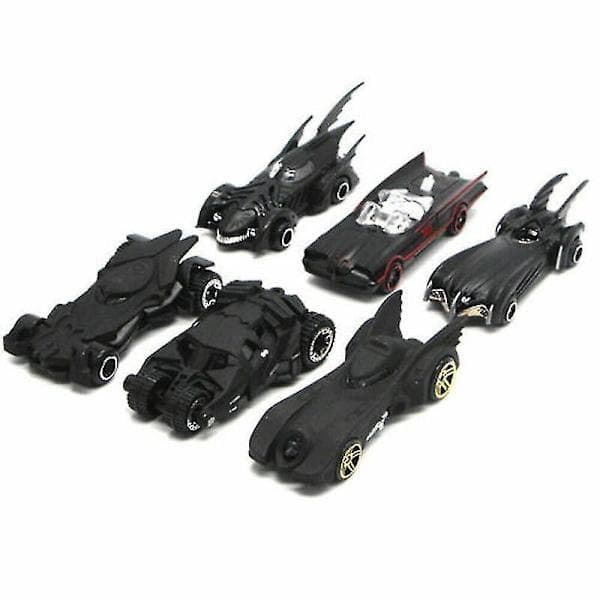 Sæt med 6 Batmobile legetøjsbiler i metal null ingen
