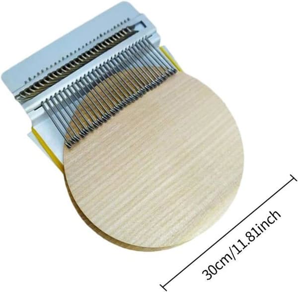 Small Loom-like Weaving Tool, 28 Wooden Hooks, Practical Darning Machine, Wooden Weaving Tool