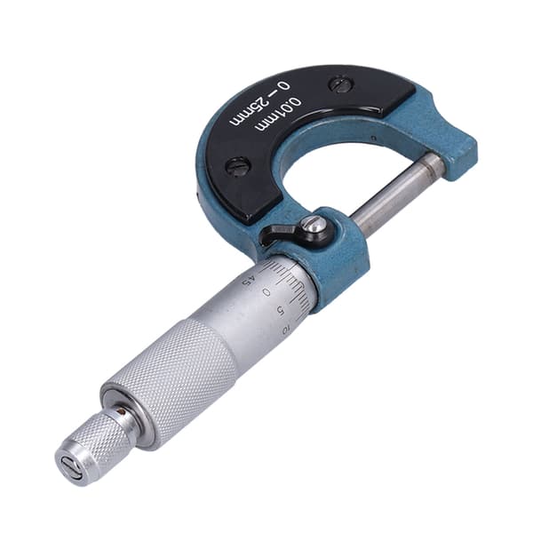 Rustfritt stål Utvendig Mikrometer 0,01 mm Presisjon 0-25 mm Måleverktøy