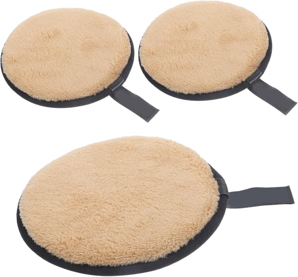 3 genanvendelige makeupfjernerpuder Bløde dobbeltsidede ansigtsrensere
