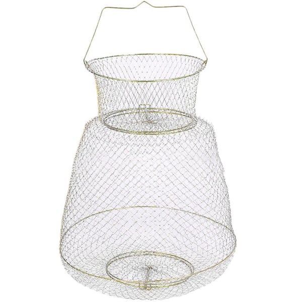 Fishing Guard Cage Fish Protective Basket Fishing Catch Cage Fishing Metal Basket For Fishing48X30X30cm