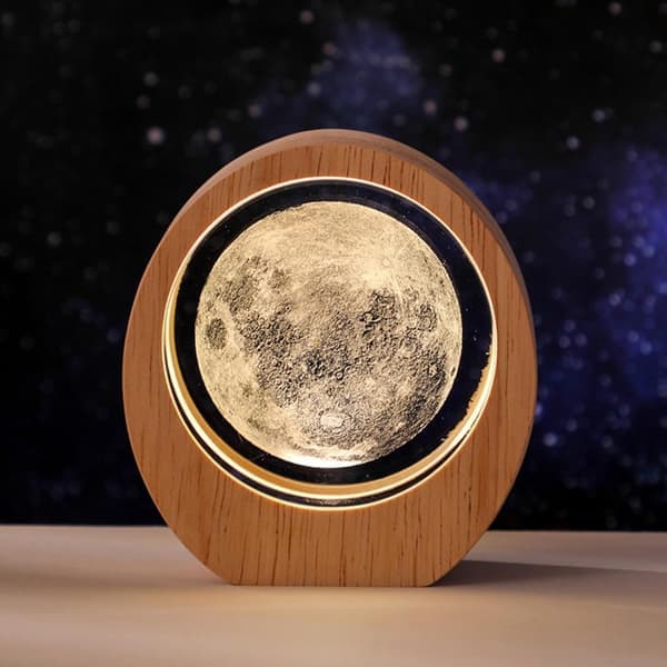 Explore the Solar System's Starry Sky: Creative 3D Engraved Crystal Night Light, Desk Lighting Gift [Ho]