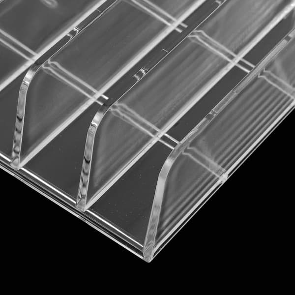 Acrylic Makeup Storage Organizer with 7 Large Compartments, Desktop Cosmetic Display Case
