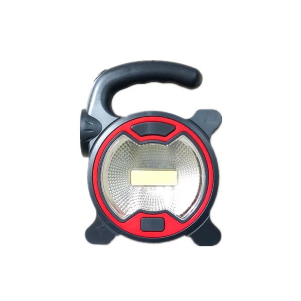 Multifunktionell Campinglampa med Ficklampafunktion LED Campinglampa COB Arbetslampa Bärbar Batterityp, Röd