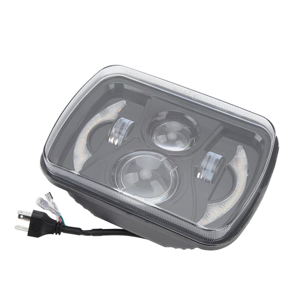 Firkantet bilfrontlys LED DRL Frontlys Blinklys Vanntett Høy Transmittans Lys 12V til 48V