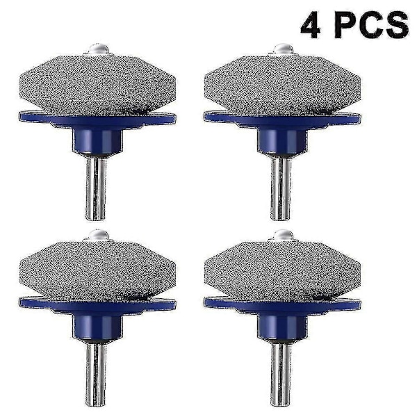 4 pcs Lawn Mower Blade Sharpener (blue)