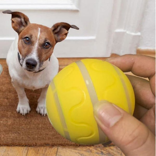 Caraele Smart Ball for Hund Stor Hund Automatisk Bevegelig Ball Interaktivt Hundeleketøy Ball for Innendørs Katter og Hunder med Bevegelsesaktivering Oransje