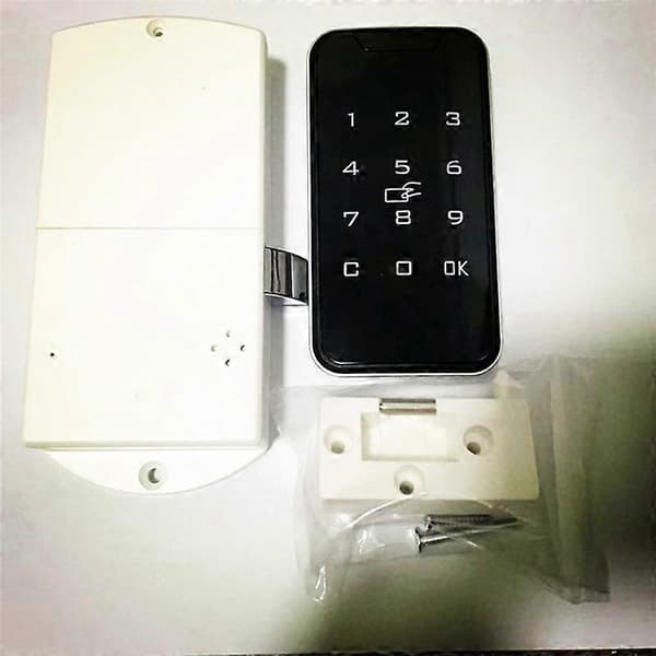 Electronic Cabinet Lock, Smart Digital ID Password Keyless Lock Touch Keypad Electronic Wardrobe File