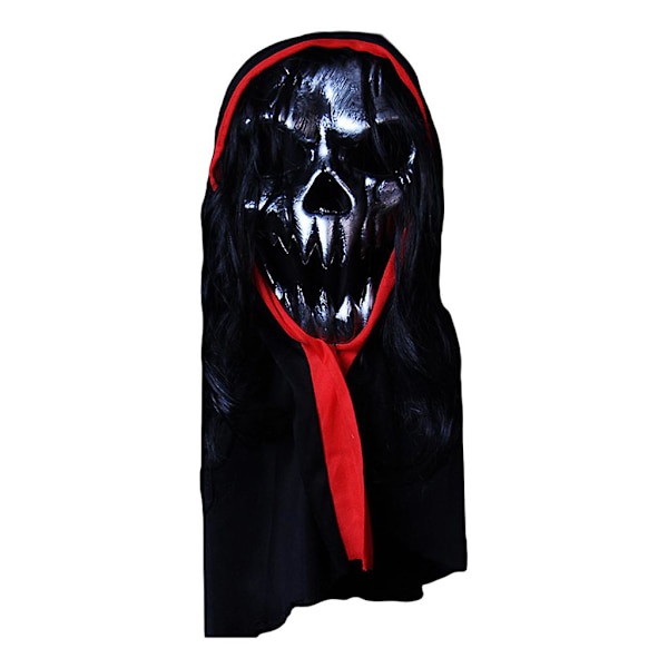 Pelottava naamio, pelottava paholainen, koko pää, pelik naamio, cosplay, Halloween-juhlat, puvut, rekvisiitta, aikuiset naiset ja miehet, tyyli 5
