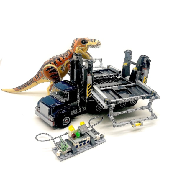 Velociraptor Rescue Vehicle Boy Toy Science Station Building Blocks Building Blocks Gift Matching Dolls10927 (No box)