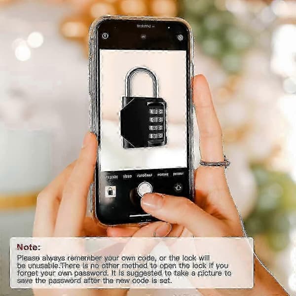 Indoor Lock 4 Digit Robust Waterproof Padlock (Blue) 1 Piece