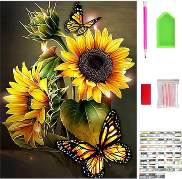 (48) 3 st DIY Diamantmålning Jul Kit, 5D Jul Emb