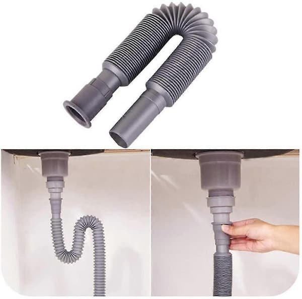 Caste Flexible Drainage Hose, Water Drain Pipe Expandable Flexible Downspout